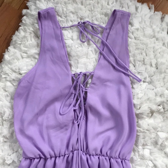 Charlotte Russe Lace Up Front Romper - Picture 5 of 8